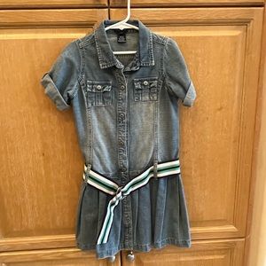 Ralph Lauren child’s denim shirt dress.